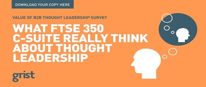 Value of B2B Thought Leadership Surve
